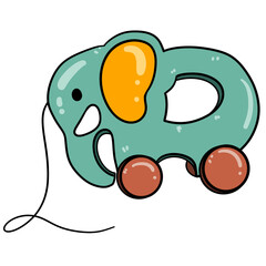Watercolor baby toy