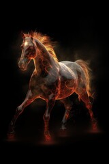 Obraz na płótnie Canvas Horse - Majestic Gallop: The Untold Equine Chronicles