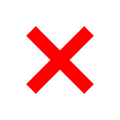 vector cancel icon flat illustration on white ackground..eps