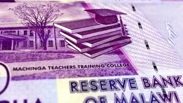 Malawi Malawian Kwacha xxx Banknotes, yyy  Malawian Kwacha, Close-up and macro view of the Malawian Kwacha, Tracking and Dolly Shots xxx Malawian Kwacha banknote Observe and Reserve Side