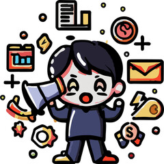 marketing strategy png graphic clipart design