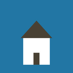 blue house icon
