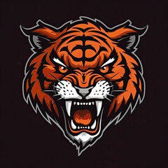 Tiger Anger Logo Style - AI Generated