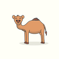 Cute Camel illustration, Eid al adha Celebration