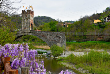 the bridge of the gaietta millesimo Savona Italy 
