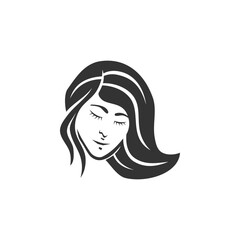 beauty salon logo template. Icon Illustration Brand Identity. Isolated and flat illustration. Vector graphic