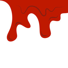 Dripping blood border.liquid blood.scary blood splash.