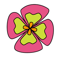 colorful mini flower icon