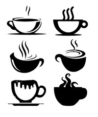 Coffee silhouette design coffee vector illustration design