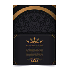 luxury cover background with mandala