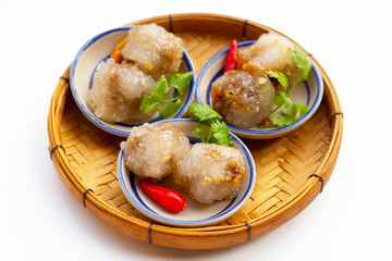 Tapioca balls with pork filling