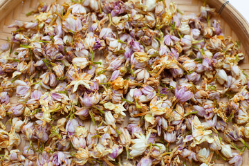 Dried jasmine flowers for tea