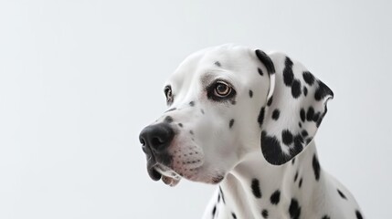 portrait of a dalmatian. Generative AI.