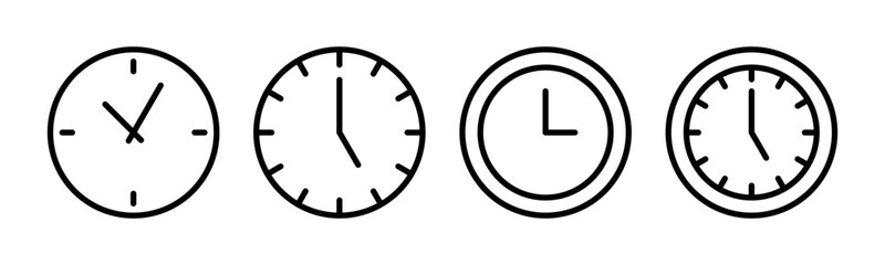 Clock icon vector illustration. Time sign and symbol. watch icon