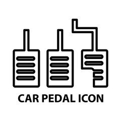 Obraz premium Car Pedal Icon illustration on white background..eps