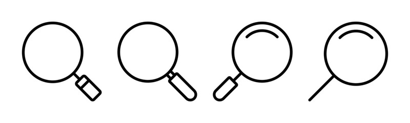Search icon vector illustration. search magnifying glass sign and symbol
