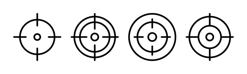 Target icon vector illustration. goal icon vector. target marketing sign and symbol