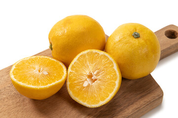 Naklejka na ściany i meble 柑橘類の甘いレモン、レモネード