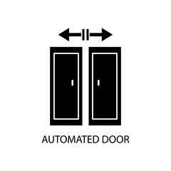 automated door automated door logo concept on white background.eps