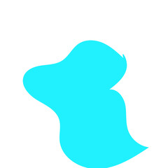 Light Blue Blob Abstract Shapes Vectors 