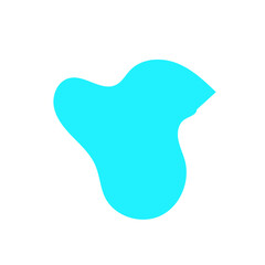 Light Blue Blob Abstract Shapes Vectors 