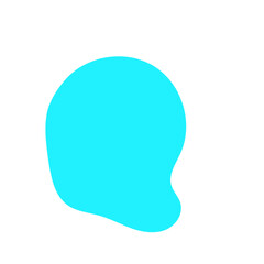 Light Blue Blob Abstract Shapes Vectors 