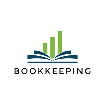 accounting bookkeeping logo design concept;