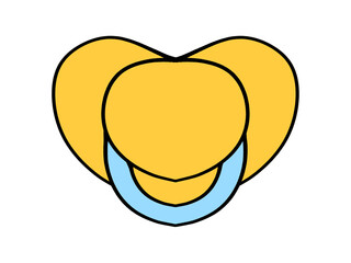赤ちゃんのおしゃぶりのイラスト素材