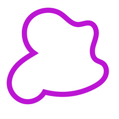 Purple Abstract Shapes Outline 
