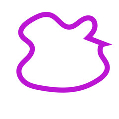 Purple Abstract Shapes Outline 
