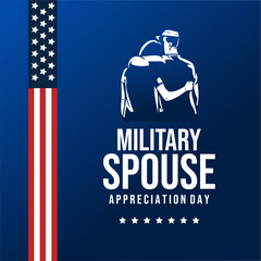 National Military Spouse Appreciation Day. Holiday concept