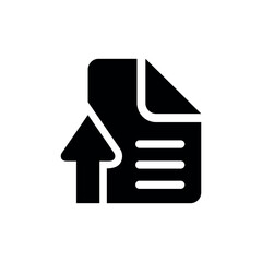 Article Submission Flat Black Icon Isolate On White Background Vector Illustration | Seo Icons