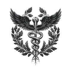 Obraz premium caduceus symbol. Generative AI
