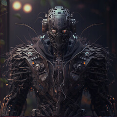 Fototapeta premium monsters alien from outer space. shadow skeleton man halloween