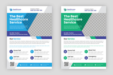Creative Medical healthcare flyer template