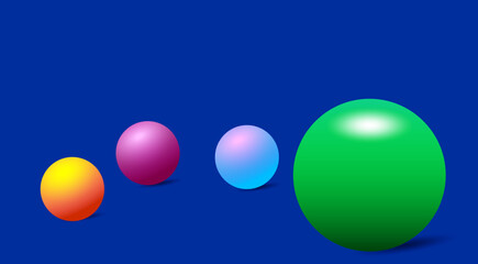 Esfera de colores, sistema solar, balon.