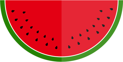 Watermelon fruit illustration