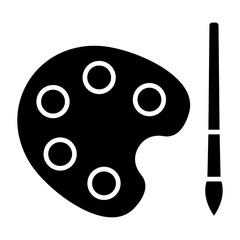 Fototapeta premium Palette Glyph Icon