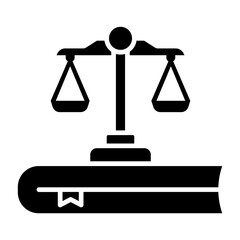 Law Glyph Icon