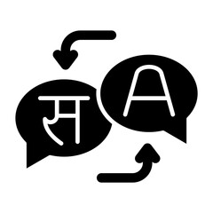 Translator Glyph Icon
