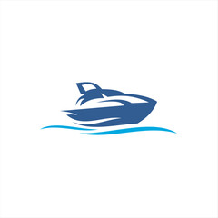 Boat logo with boat and mountain combination, suitable for various company brands with maximum effect.