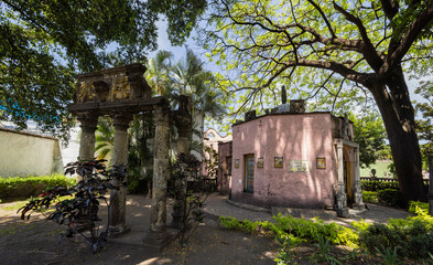 Fototapeta na wymiar Sunny view of historical building in Casa Sauza