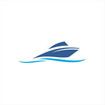 Boat logo with boat and mountain combination, suitable for various company brands with maximum effect.