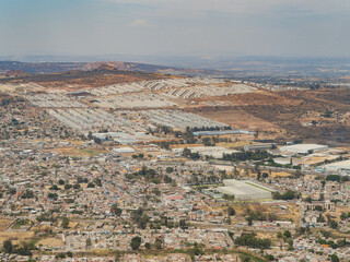Fototapeta premium Aerial view of the Guadalajara area cityscape