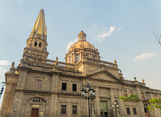 Exterior view of the Guadalajara Cathedral
