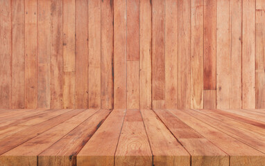 perspective board over wood background