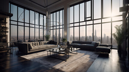 Luxury Penthouse Living Room