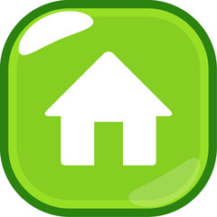 web ui home vector icon button illustration