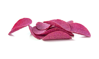 potato chips isolated on a white background