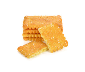 crackers isolated on a white background